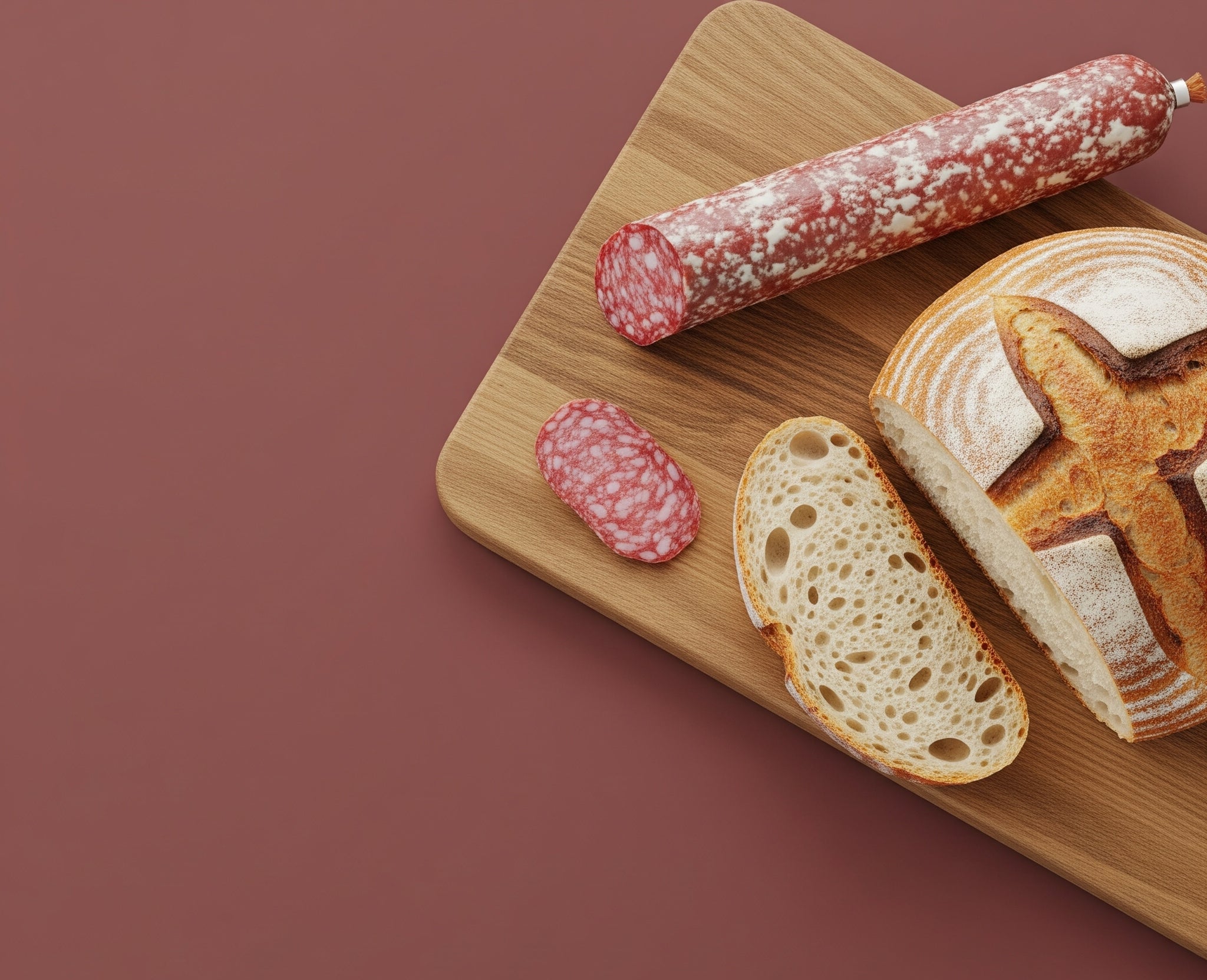 Glutenfreies Brot mit Salami