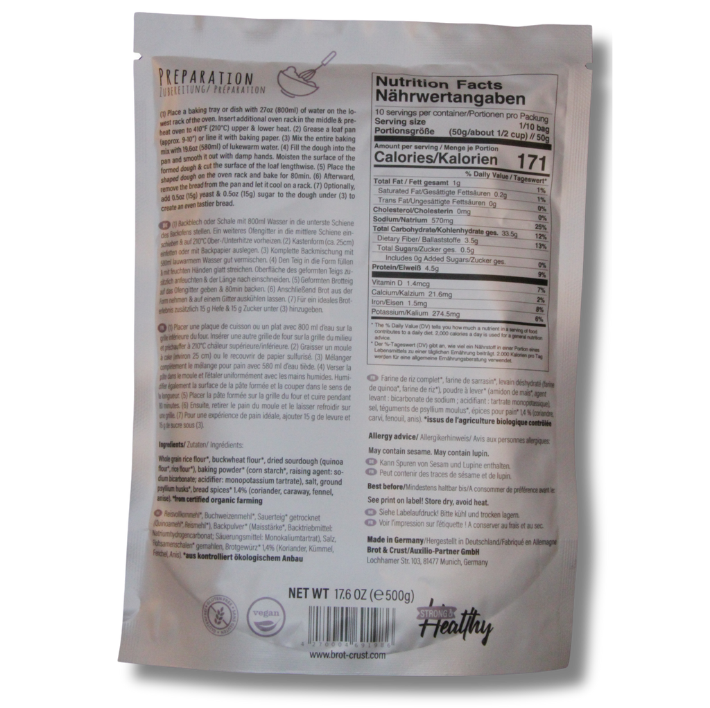 (Fast) Pumpernickel glutenfrei - Brotbackmischung